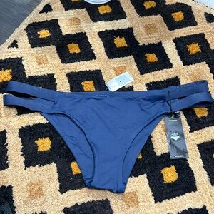 NWT Tavik blue bikini bottom - moderate coverage - size Large
